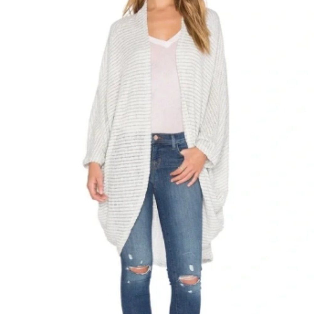 Like New! Michael Lauren Easton Cardigan Open Front in Gray
